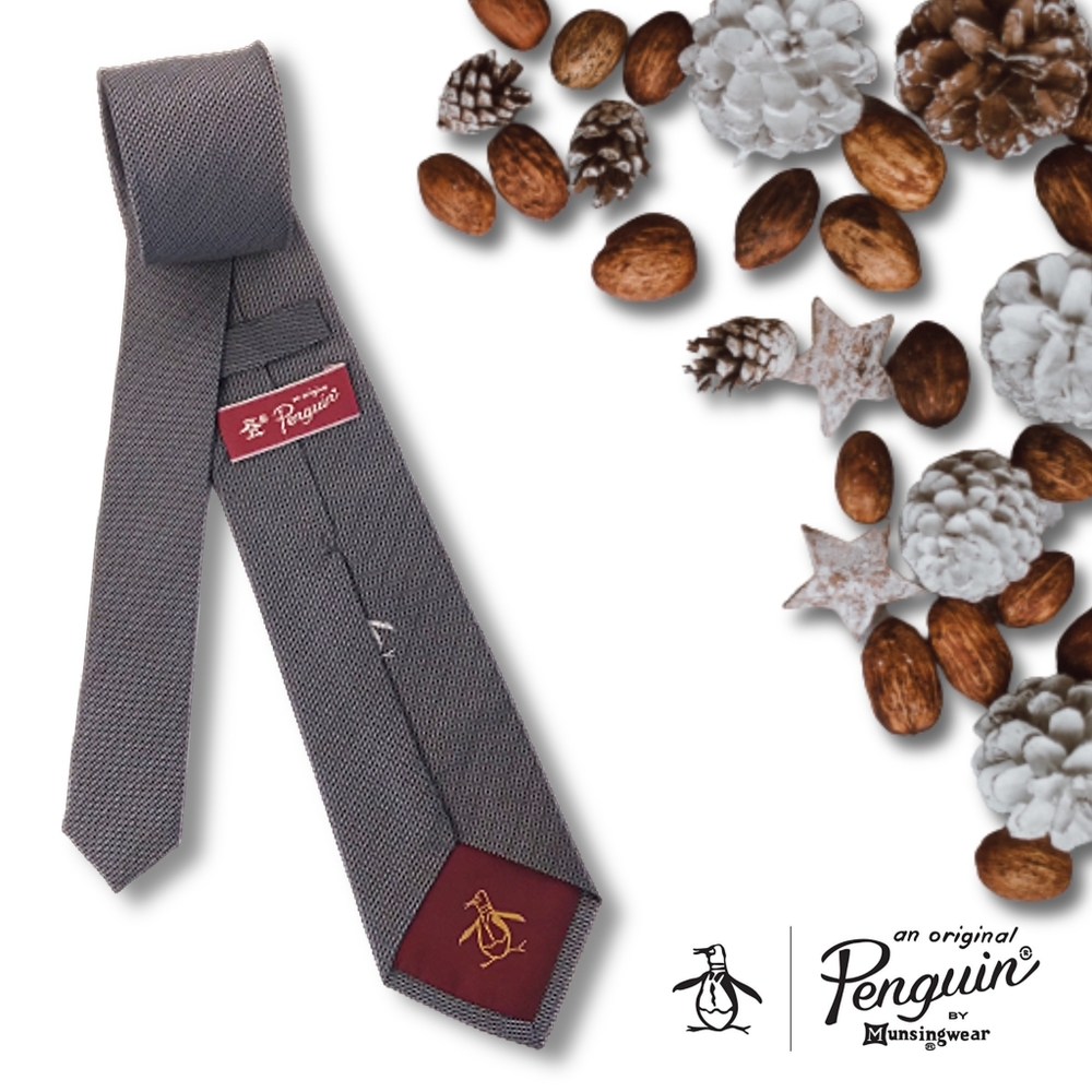 Original Penguin | Gray Grenadine Slim Necktie
